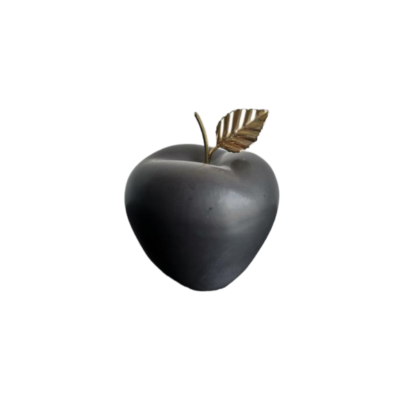 Apfel schwarz/gold gross