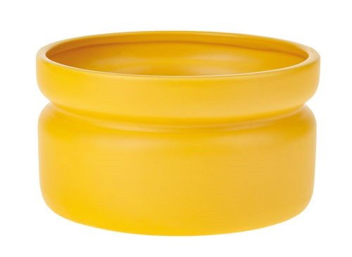Keramik Vase in gelb