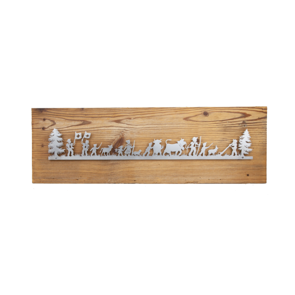 Holz Alpenbild Mon Petit Chalet gross