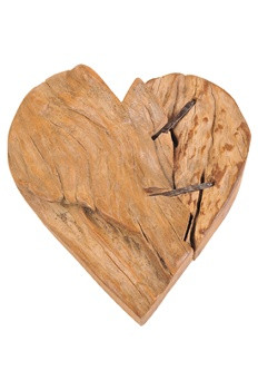 Holz-Herz gross liegend