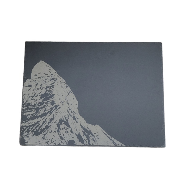 Servierplatte aus Schiefer mit Matterhorn